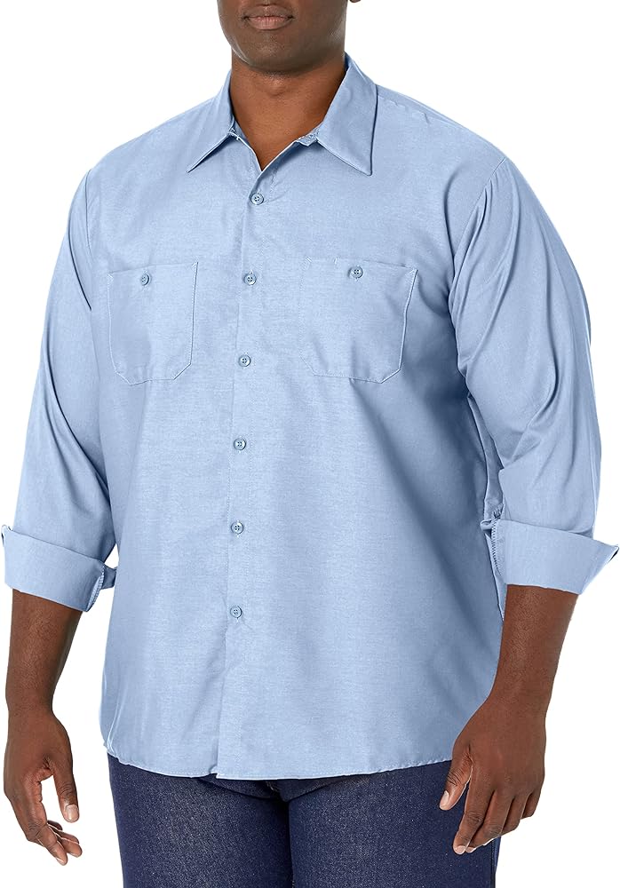 Red Kap Men's Industrial Long Sleeve Work Shirt
